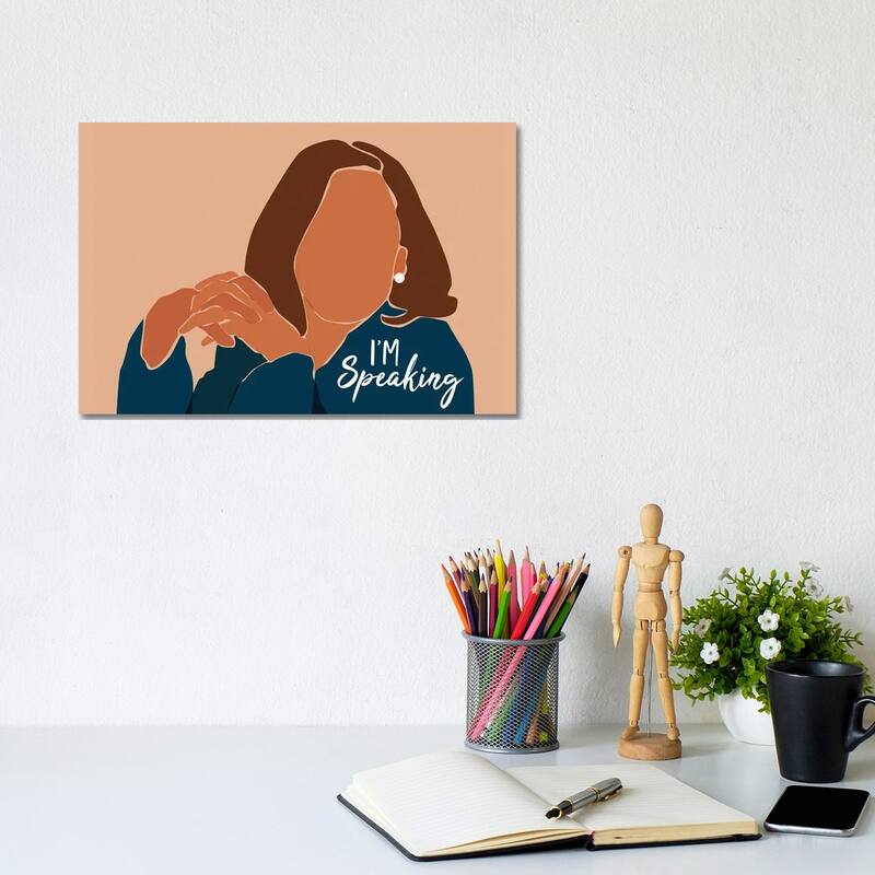 iCanvas "I'm Speaking" by Domonique Brown Canvas Print - 8x12x0.75
