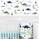 preview thumbnail 1 of 2, Sweet Jojo Designs Blue and Green Mod Dinosaur Collection Peel and Stick Wall Decal Stickers Art Nursery Decor (Set of 4)