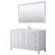 Option White, Gold Trim, White Quartz Top