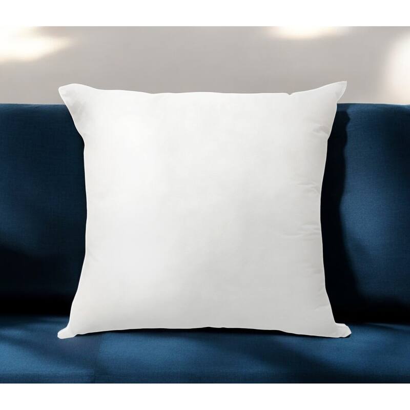 HomeRoots 20" White Down Feather Throw Pillow Insert - Accent - Down