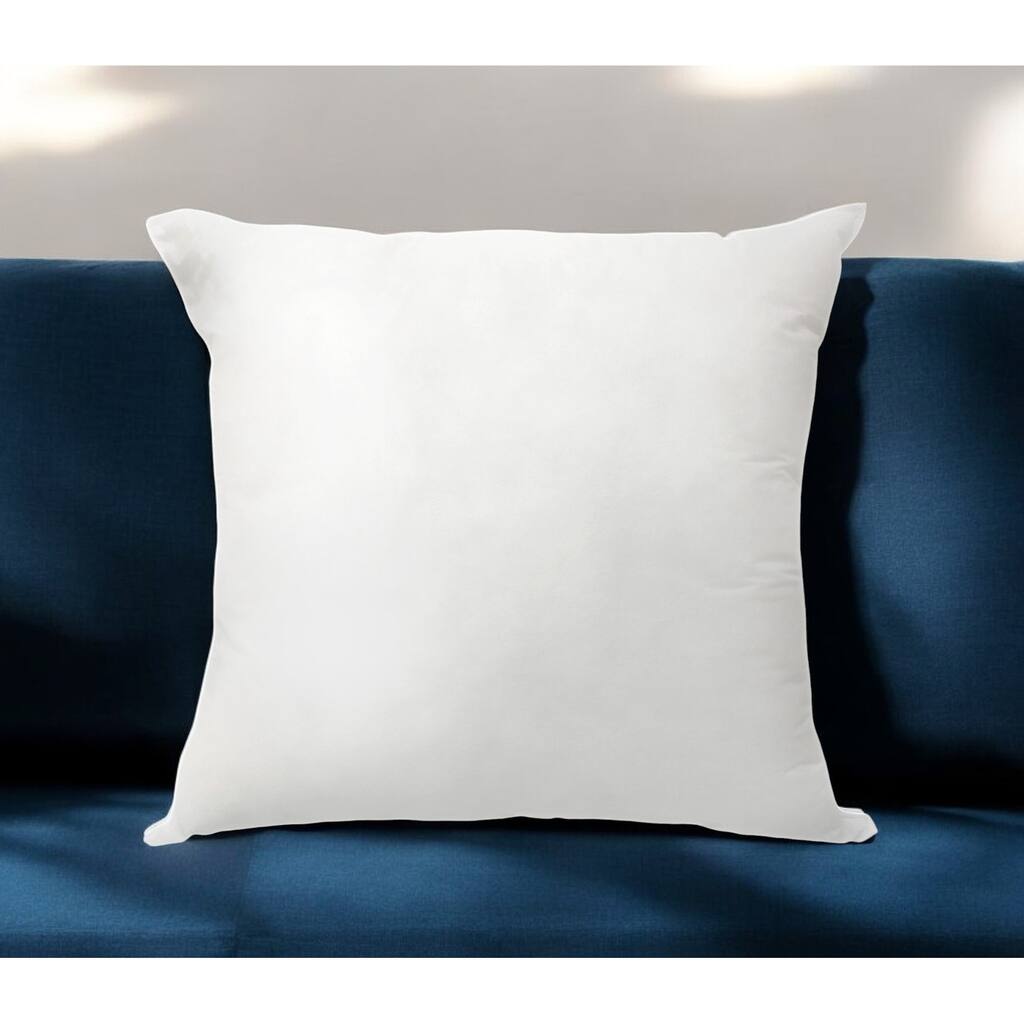 HomeRoots 20" White Down Feather Throw Pillow Insert
