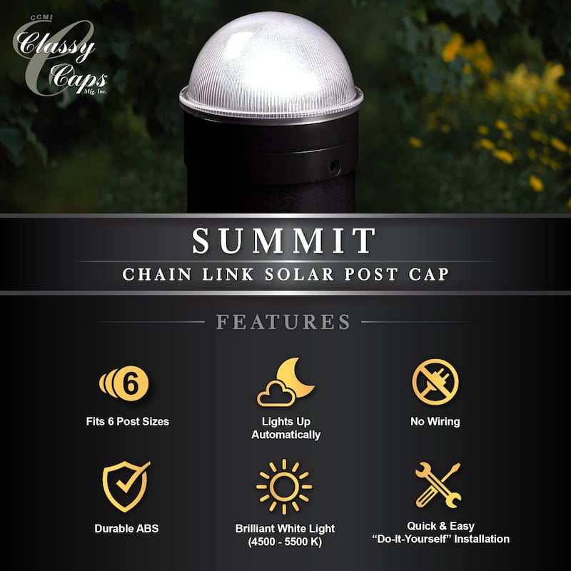 Classy Caps Black Chainlink Summit Solar Cap (2 Pack)