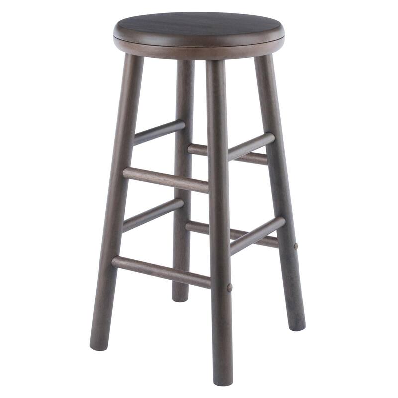 Swivel Seat Counter Stool Set - 25.25" - Oyster Gray - Set of 2