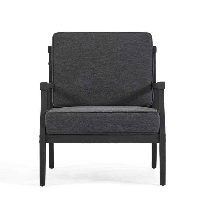 2 Set Outdoor Patio Club Chair with Cushion Patio Arm Lounge Chair