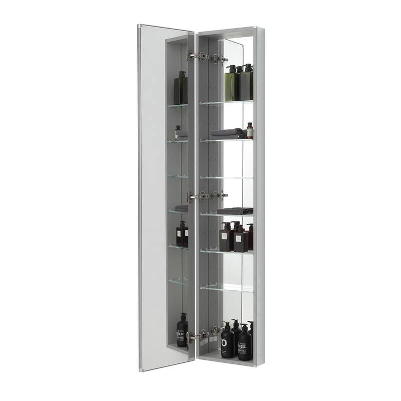 AQUADOM Royal, 15"x70"x5" Tall Bathroom Medicine Cabinet