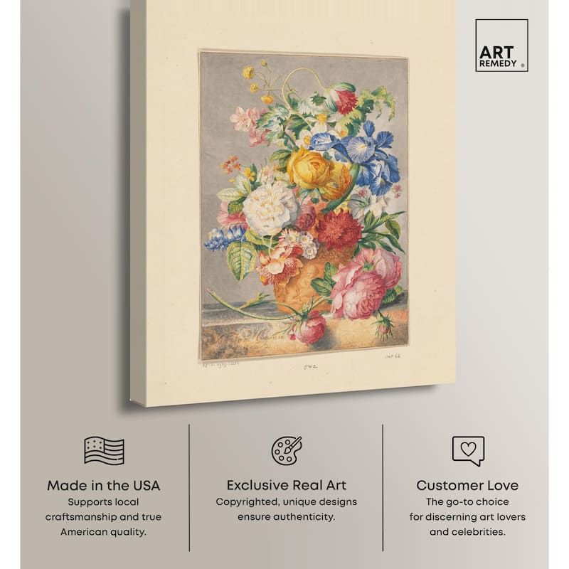 Bloemenstilleven 1777 Canvas by Art Remedy, Gallery Wrapped