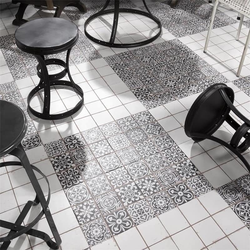 Merola Tile Faenza Nero 13" x 13" Ceramic Floor and Wall Tile