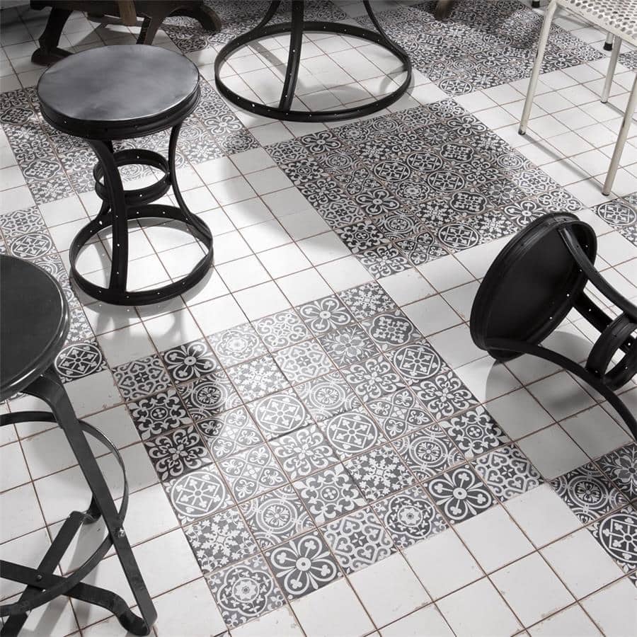 Merola Tile Faenza Nero 13" x 13" Ceramic Floor and Wall Tile