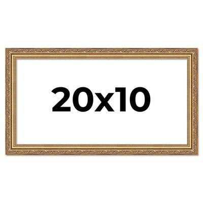 20x10 Frame Red Solid Wood Picture Frame Width 1.75 Inches | Interior Frame Depth 1 13/16 Inches