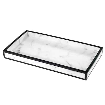 Avanti Linens Jasper Tray - White