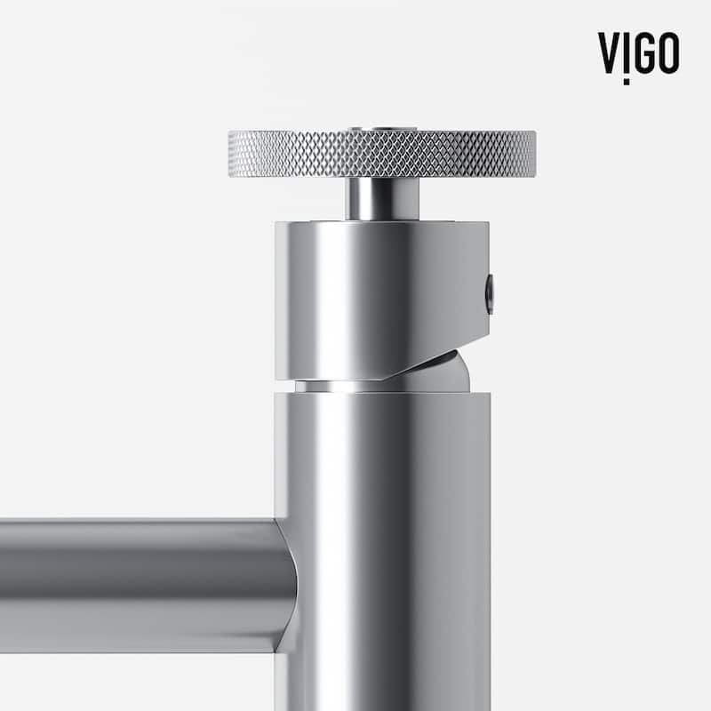VIGO Duomo 18"L x 13"W Concrete Vessel Sink and Cass 12"H Faucet Set