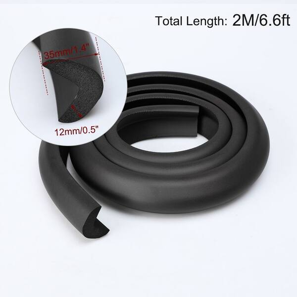 6.6ft Table Edge Foam Edge Cushion Guard Roll Soft Bumper Protector