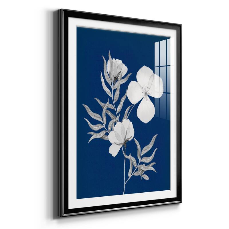 Indigo Sketch II Premium Framed Print - Ready to Hang