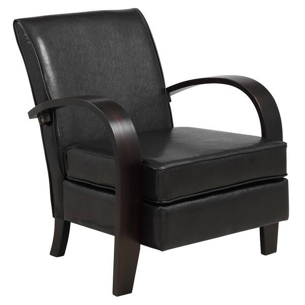 Shop Copper Grove Jessup Brown Bonded Leather Accent Chair With
