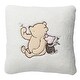 preview thumbnail 1 of 3, Lambs & Ivy Storytime Pooh Soft Faux Shearling Nursery Throw Pillow - Cream