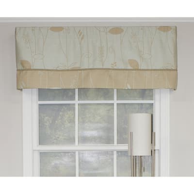 RLF Home Quality Aquarelles Banded Valance - 50x17