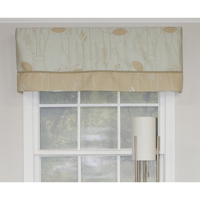 RLF Home Quality Aquarelles Banded Valance - 50x17