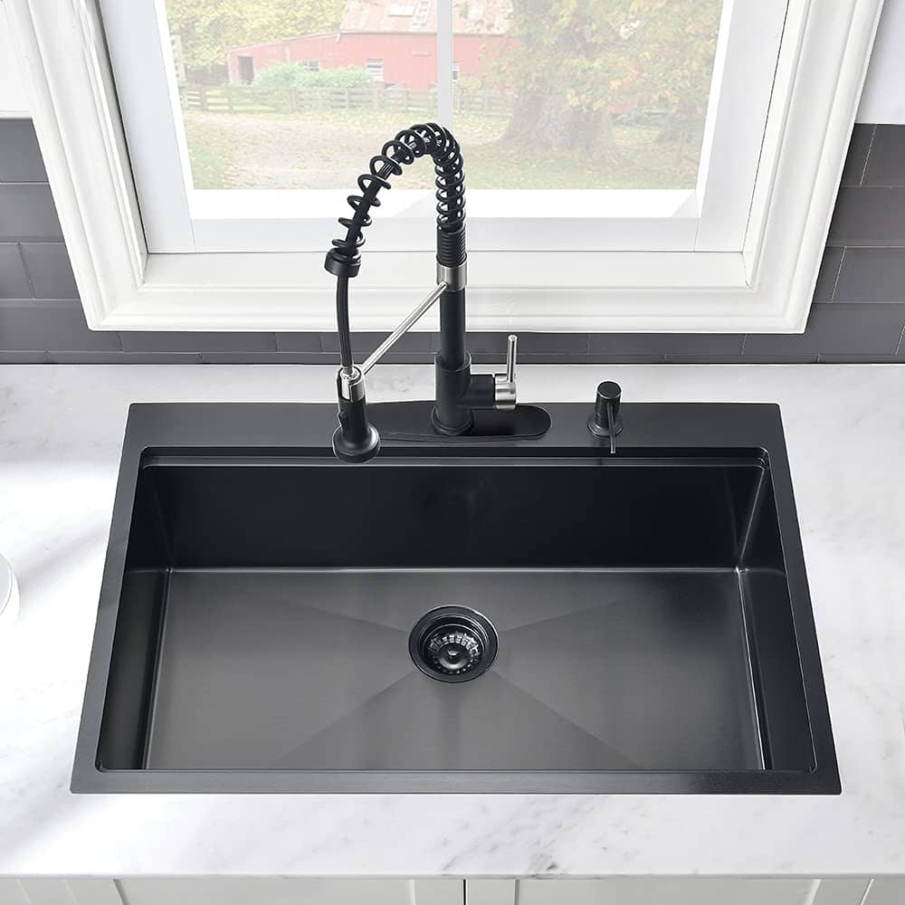 Proox 33"L X 22"W Stainless Steel Drop-in Kitchen Sink Single Bowl