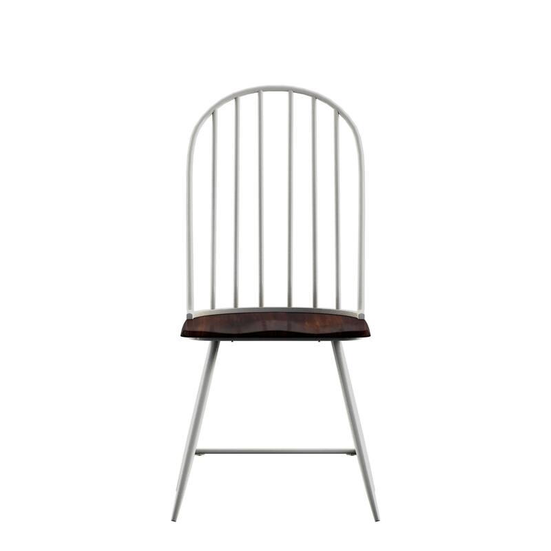 Belita Two-Tone Metal and Wood Spindle Back Dining Chairs (Set of 4) by iNSPIRE Q Modern