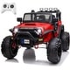 preview thumbnail 17 of 20, Kids Electric Ride-On Car with MP3, Remote Control, and Spring Suspension Red+Black