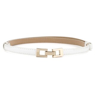 WHITE /& BLUE ! WOMEN/'S SKINNY 3//8/" WIDE BELT AVAILABLE IN BLACK RED