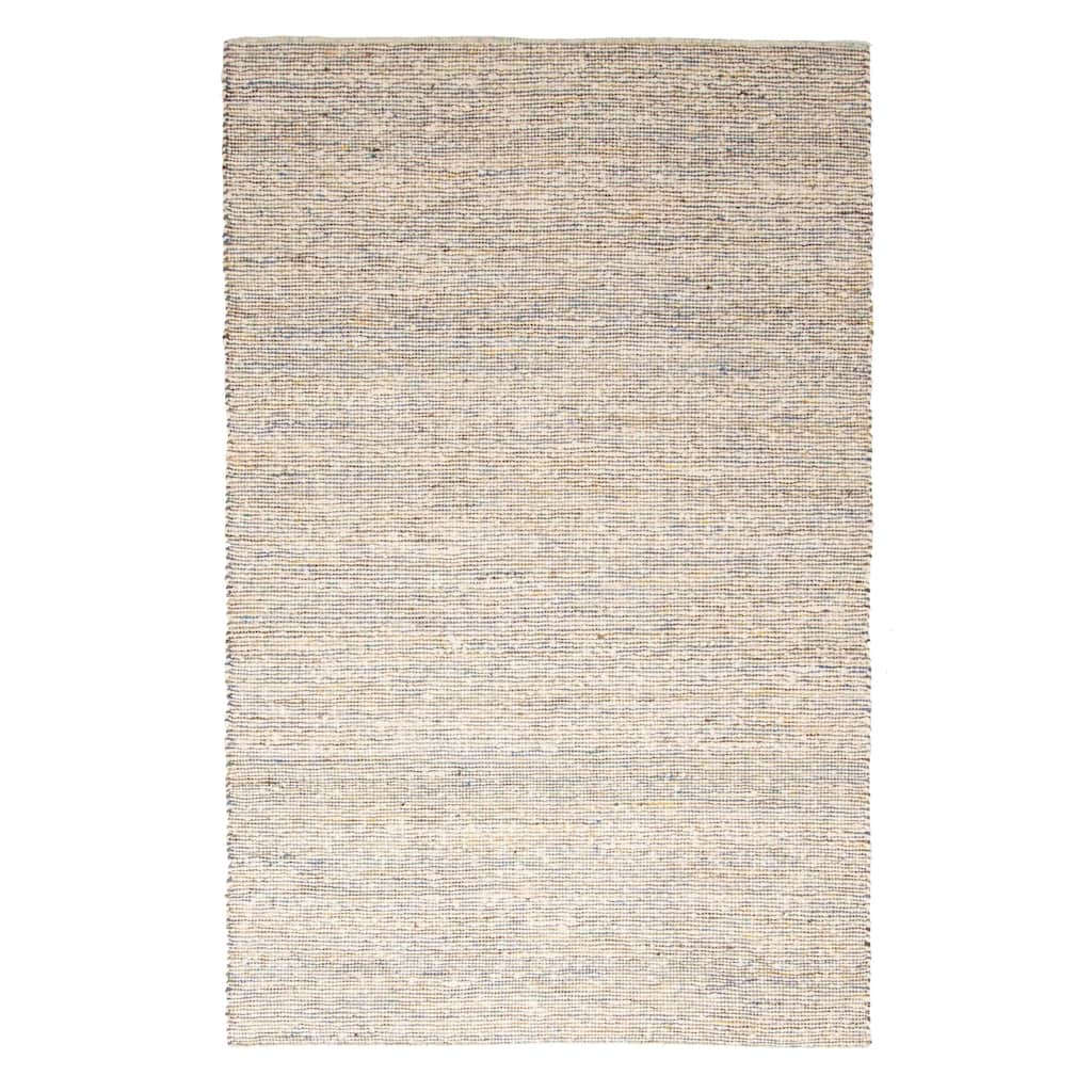 ECARPETGALLERY Braid weave Sienna Cream Wool Rug - 5'0 x 7'11