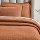 preview thumbnail 22 of 29, Superior Madrid 100% Cotton Matelassé Bedspread & Sham Set – Lightweight Quilt Coverlet, Raised Geometric Pattern, All‑Season Burnt Orange - California King
