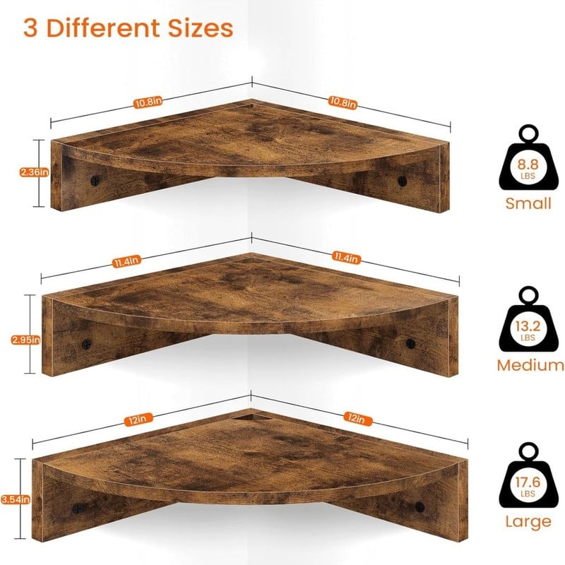Corner Shelf Wall Mount