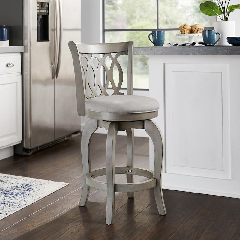 Verona Swivel 24-inch Counter Height Stool by iNSPIRE Q Classic