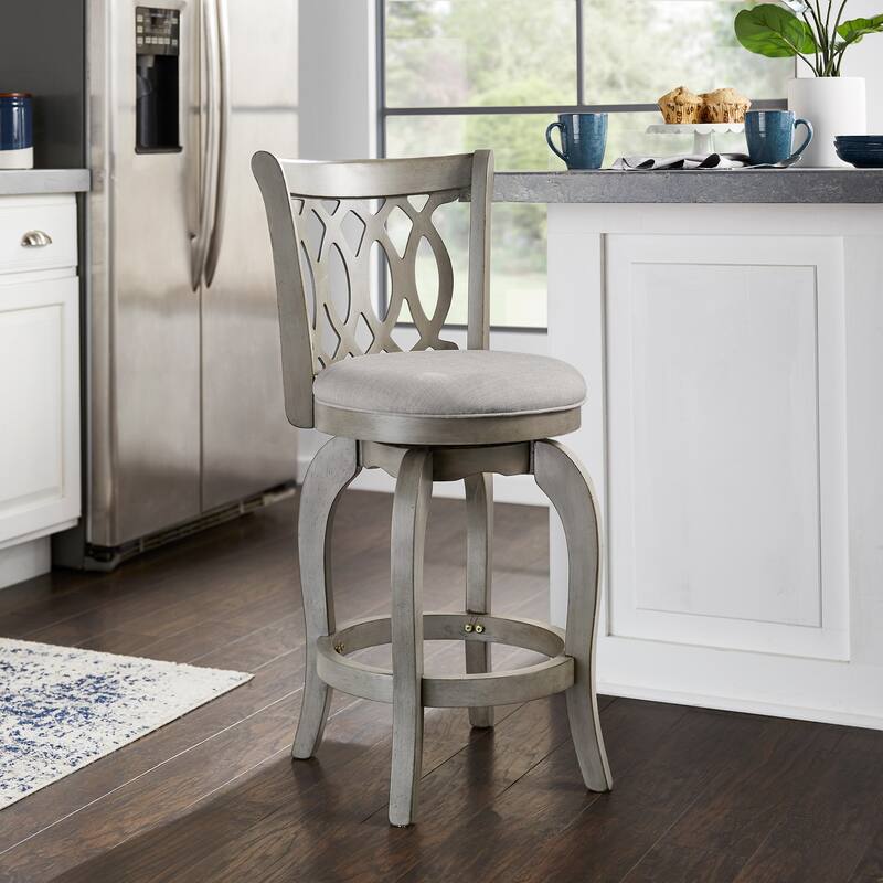 Verona Swivel 24-inch Counter Height Stool by iNSPIRE Q Classic