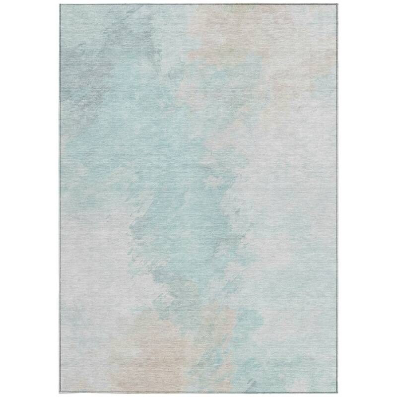 HomeRoots Abstract Transitional Rectangle Outdoor Rug