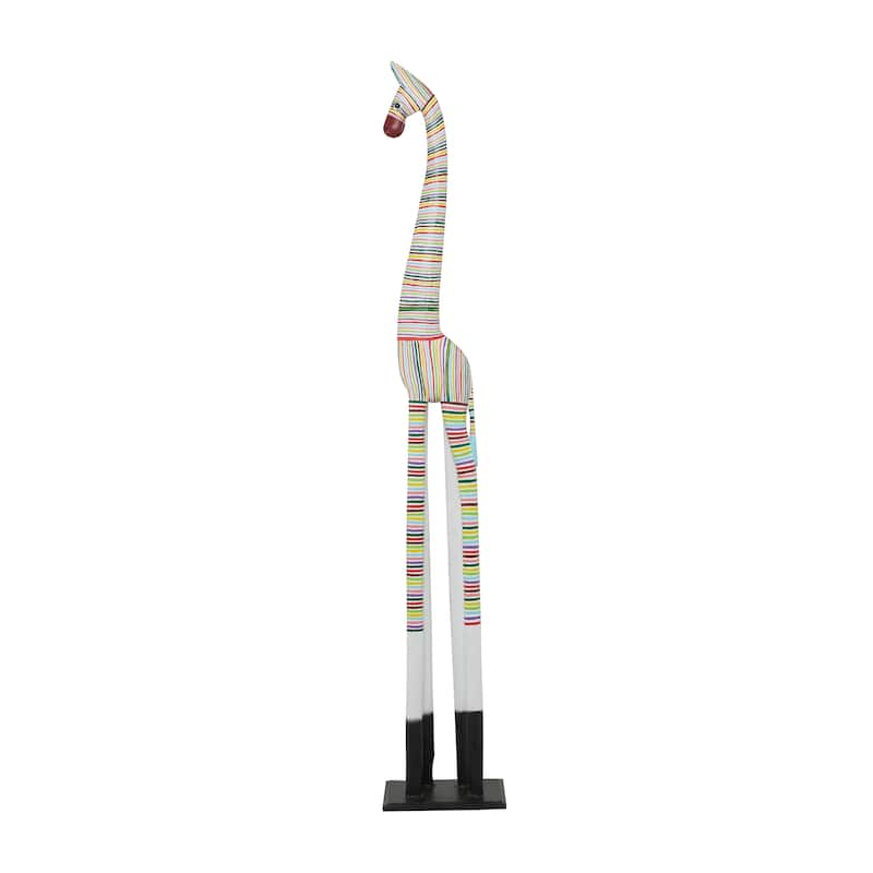 Multi Colored Wood Handmade Various Animals Sculpture