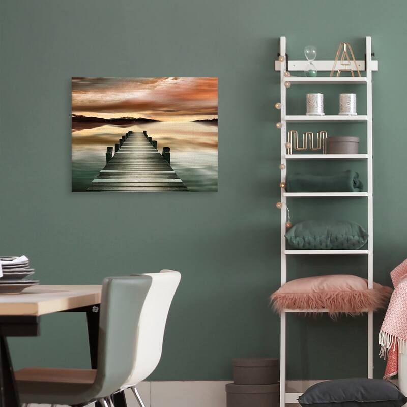 Sunset Jetty by Danita Delimont Canvas Art Print