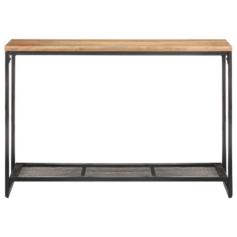 vidaXL Console Table 43.3"x13.8"x29.5" Solid Acacia Wood - 43.3" x 13.8" x 29.5"