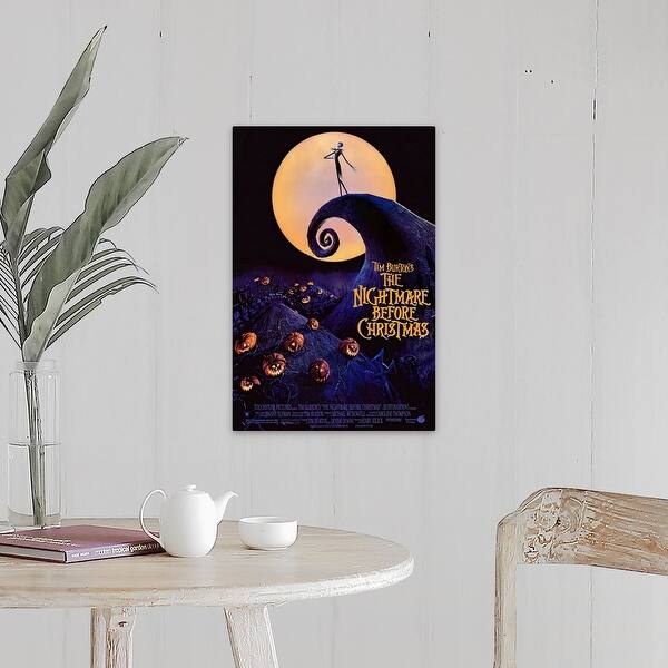 Shop Tim Burtons The Nightmare Before Christmas 1993 Canvas Wall Art Overstock 24132442