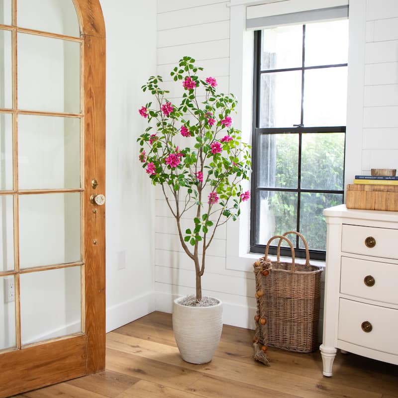5-ft Artificial Dogwood Tree with Real Touch Leaves