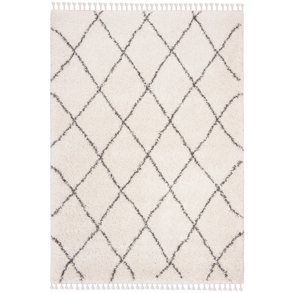 SAFAVIEH Moroccan Fringe Shag Leoma 2-inch Thick Rug
