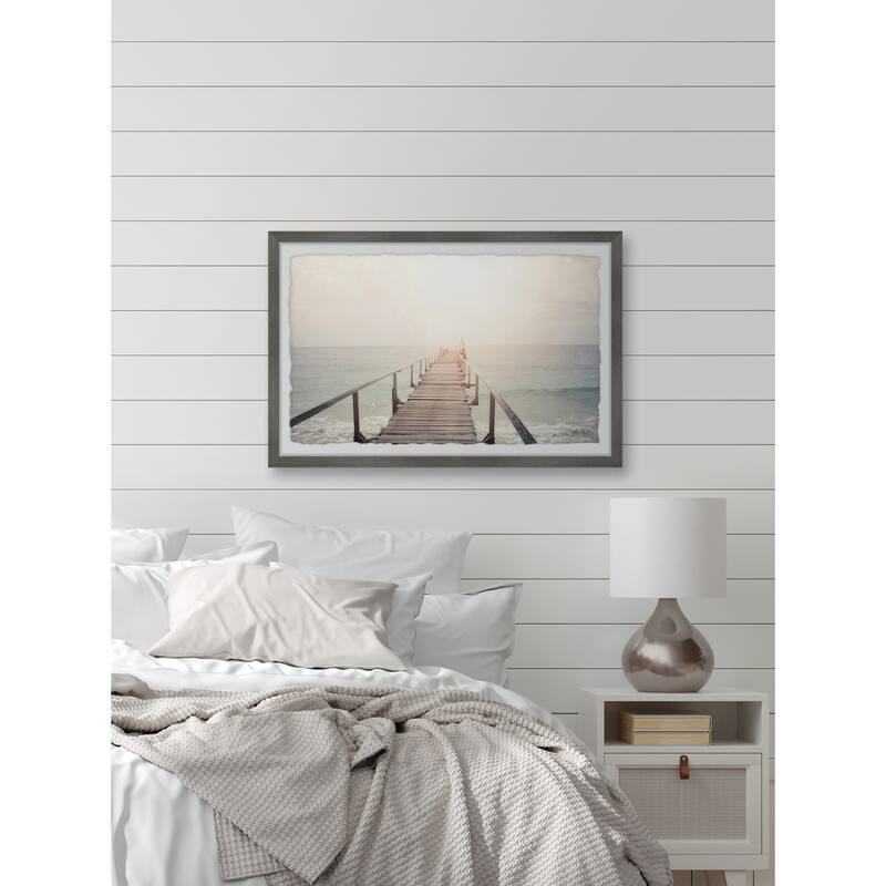 Framed Wall Art Print - Boho Home Decor - Scenic Landscape Painting - Ready to Hang