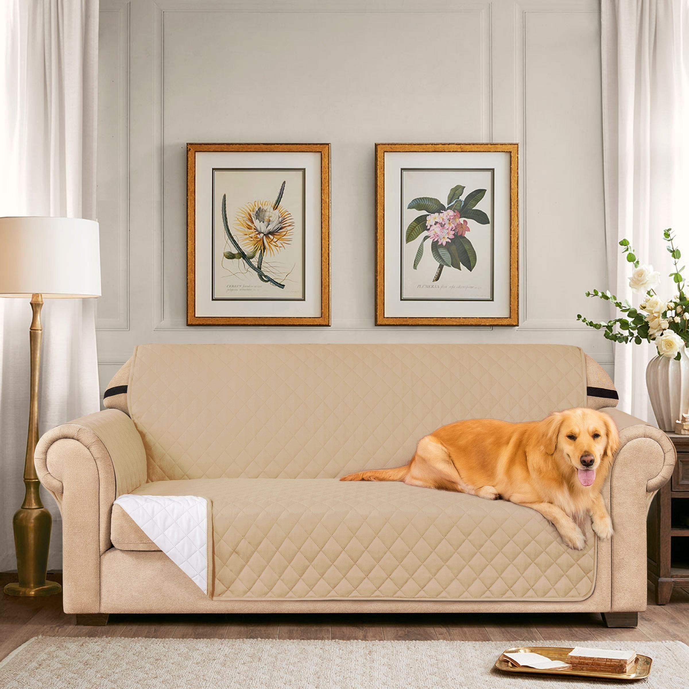 Subrtex Sofa Reversible Couch Cover Quilted Slipcover Furniture Protector On Sale Bed Bath Beyond 37437985