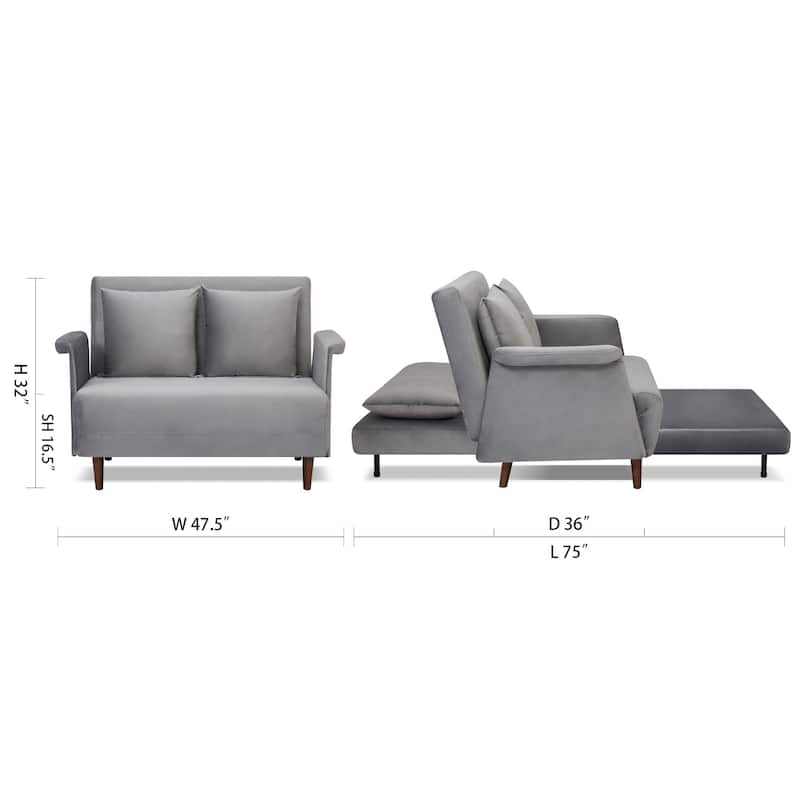 Artdeco Home - Boston & Cypress Convertible Futon Chair