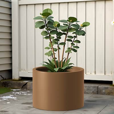Corten Steel Round Raised Garden Bed Kit Pre-Rusted Metal Box for Vegetables, Flowers, Herbs Ideal for Outdoor Gardening