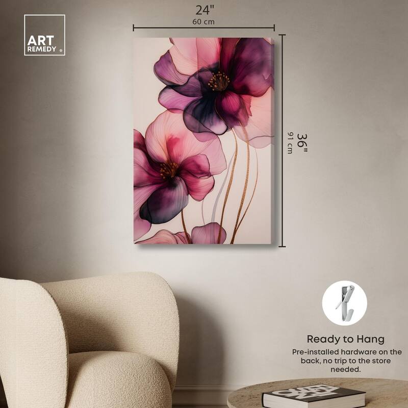 Velvet Verse III Canvas by Art Remedy, Gallery Wrapped