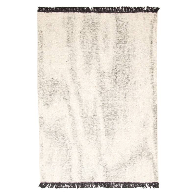 ECARPETGALLERY Braid weave Sienna Cream Wool Rug - 5'2 x 7'6