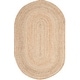 preview thumbnail 20 of 19, SAFAVIEH Handmade Cape Cod Dina Coastal Jute Rug 5' x 8' Oval - Natural