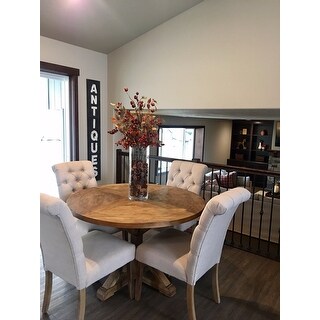 Shop Benchwright Rustic X-base 48-inch Round Dining Table ...