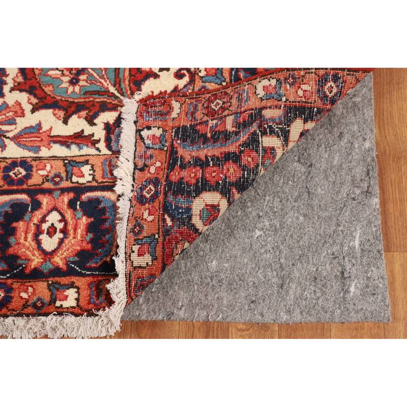 Red Heriz Persian Antique Area Rug Hand-Knotted Wool Carpet - 7'5" x 10'8"