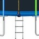 preview thumbnail 10 of 16, Kids Trampoline, Round Outdoor Recreational Trampoline with Safety Fence Mesh, Ladder and 8 or 12Wind Stakes