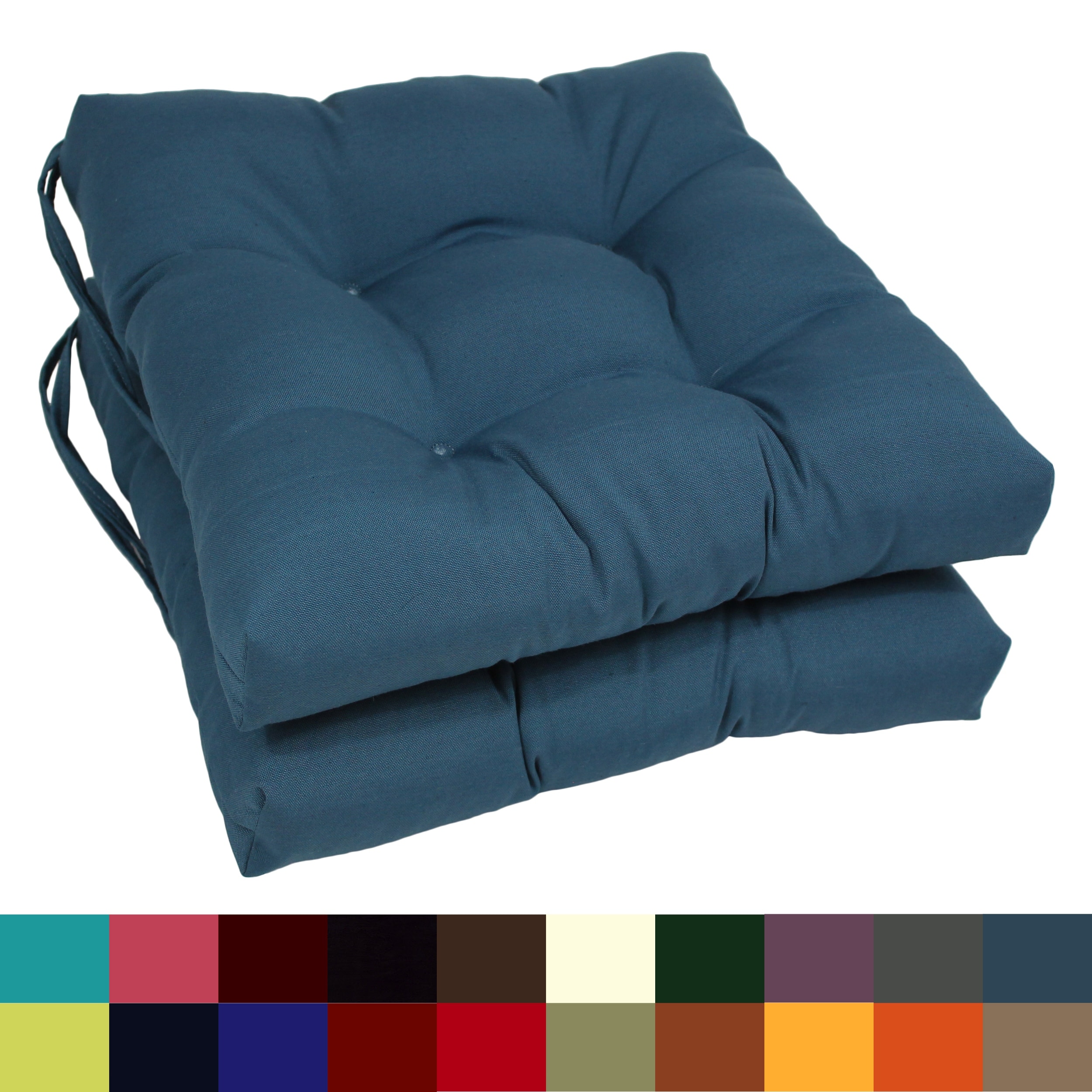 16-inch Square Indoor Chair Cushions (Set of 2, 4, or 6) - 16" x 16"