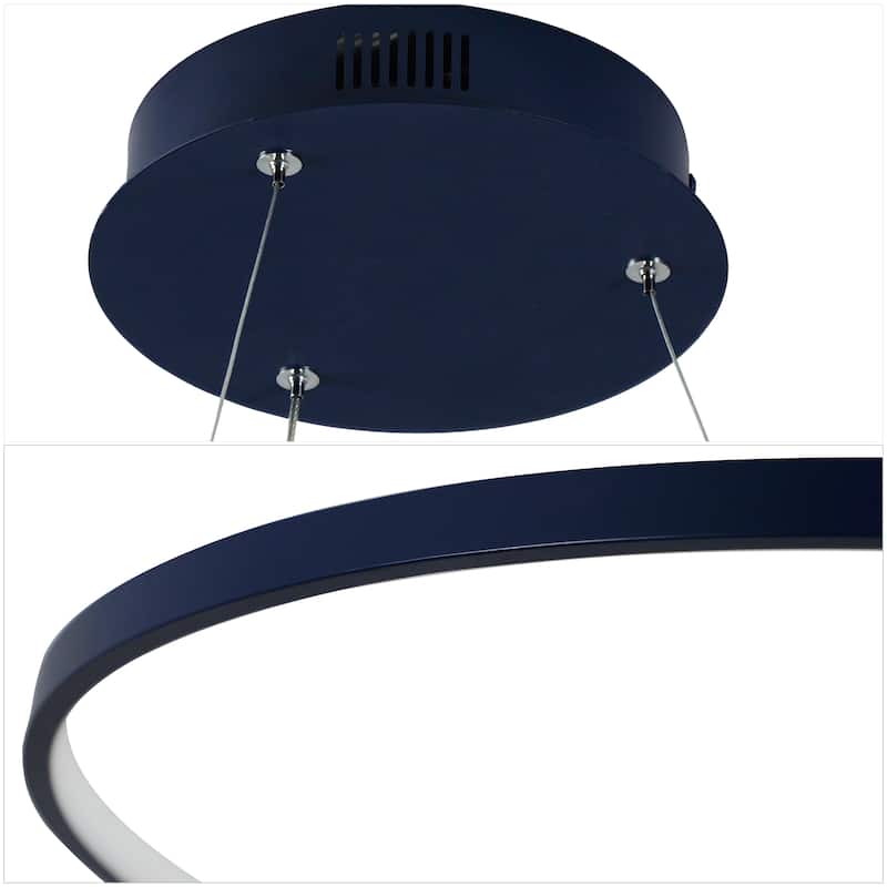 Kinsley Modern Bohemian Iron Integrated LED Pendant by JONATHAN Y