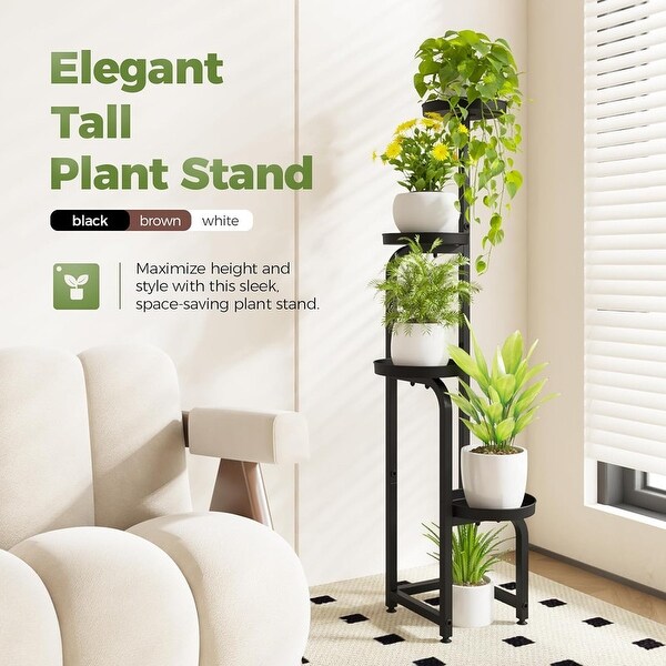 Tall Plant Stand Indoor Outdoor, Corner Metal Flower Pot Stands